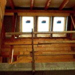 Dachstuhl Ansicht Holz Massivhaus